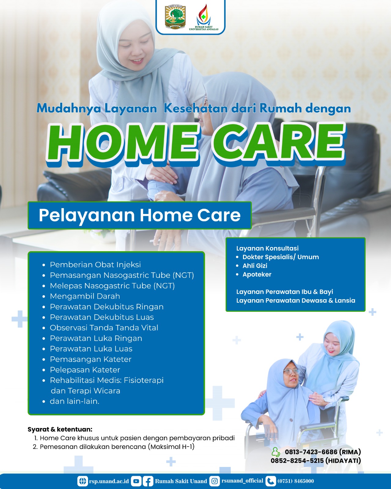 Layanan HOME CARE bersama RS UNAND